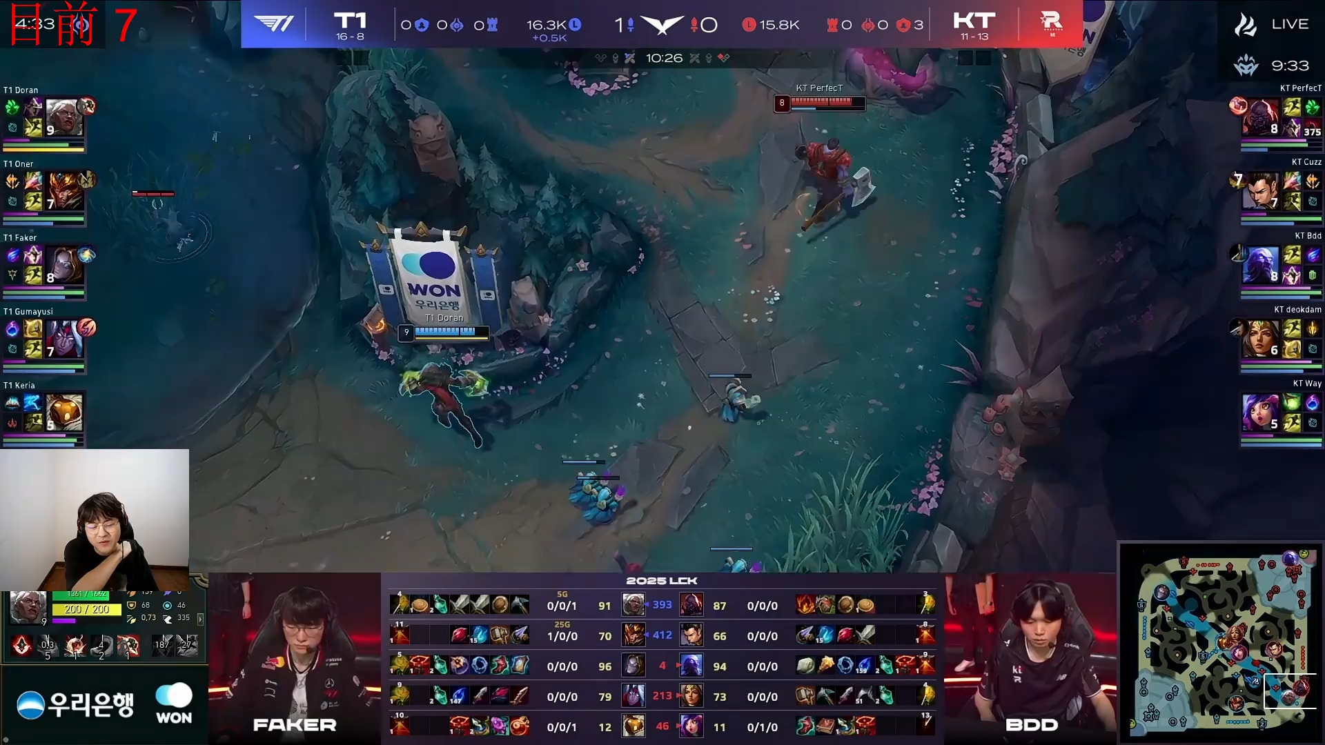 T1轻取KT，369开启传奇时刻小组赛3:1（釜山）